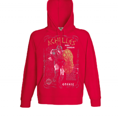 Achilles Gold Hooded Sweatshirt  with print