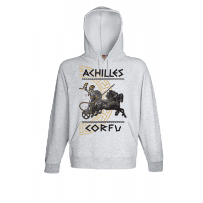 Achilles Gold Corfu Hooded Sweatshirt  with print