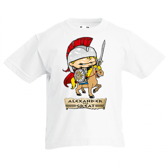 Παιδικό κοντομάνικο T-Shirt  Alexander The Great Kids-A5146