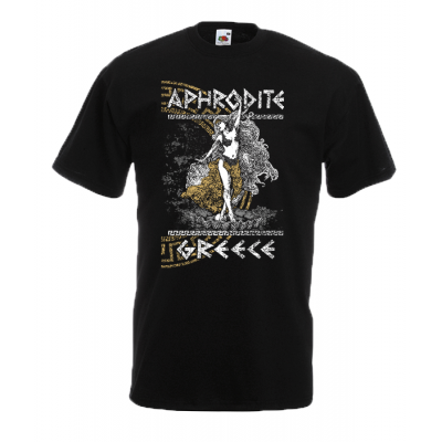 Aphrodite Gold T-shirt με στάμπα 