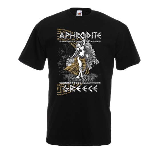 Aphrodite Gold T-shirt με στάμπα 