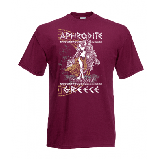 Aphrodite Gold T-shirt με στάμπα 