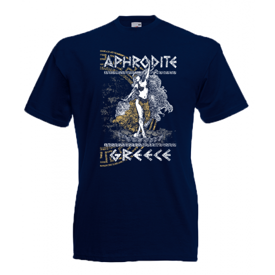 Aphrodite Gold T-shirt με στάμπα 