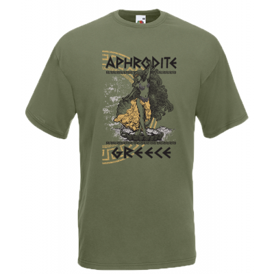 Aphrodite Gold T-shirt με στάμπα 