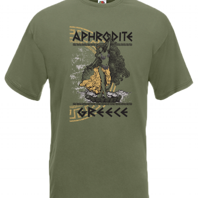 Aphrodite Gold T-Shirt with print