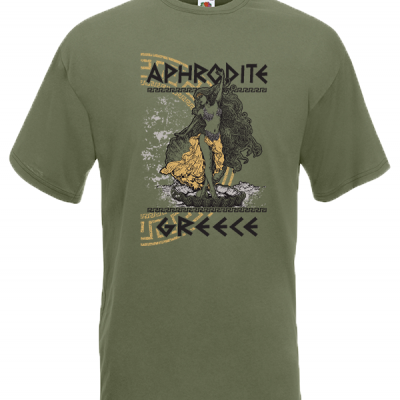 Aphrodite Gold T-shirt με στάμπα 