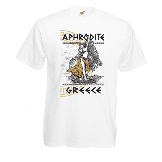 Aphrodite Gold T-shirt με στάμπα 