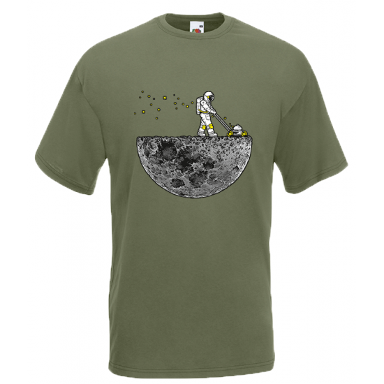 Astronaut Lawn Mower T-Shirt with print