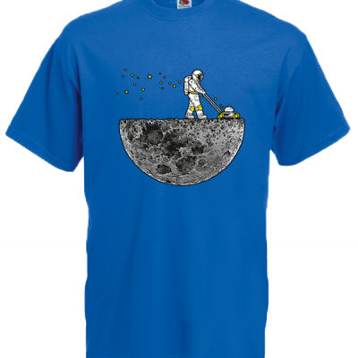 Astronaut Lawn Mower T-Shirt with print