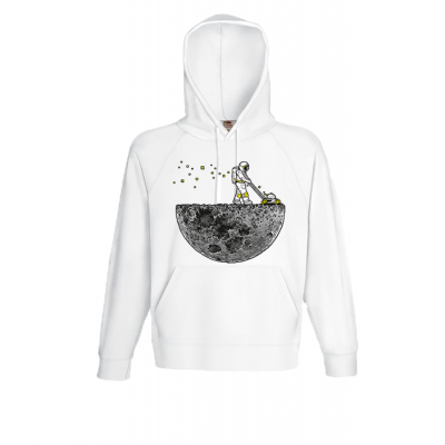 Astronaut Lawn Mower Hooded Sweatshirt