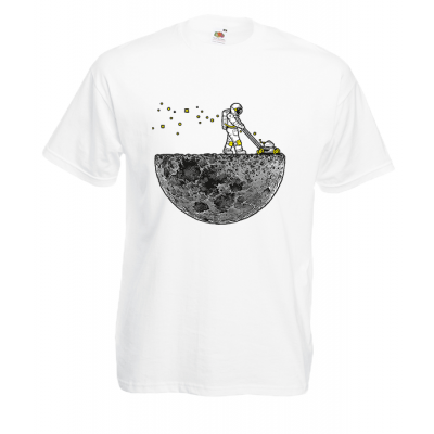 Astronaut Lawn Mower T-Shirt with print