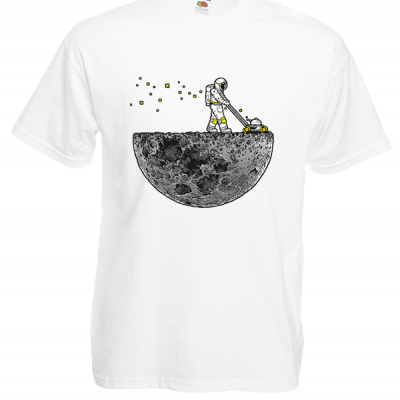Astronaut Lawn Mower T-Shirt with print