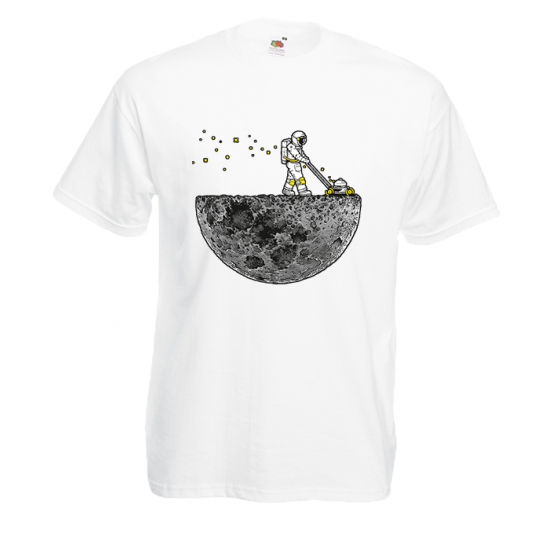 Astronaut Lawn Mower T-Shirt with print