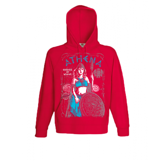 Athena Blue-1001 Hooded Sweatshirt  with print
