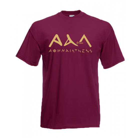 Athens 3A Gold T-Shirt with print