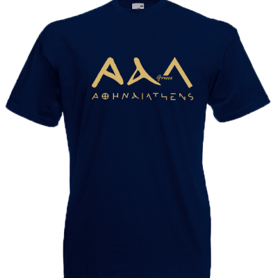 Athens 3A Gold T-Shirt with print