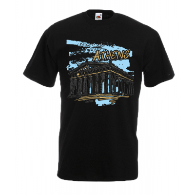 Athens Parthenon Ciel T-Shirt με στάμπα