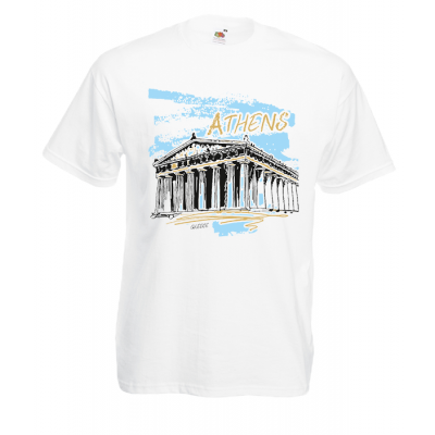 Athens Parthenon Ciel T-Shirt με στάμπα