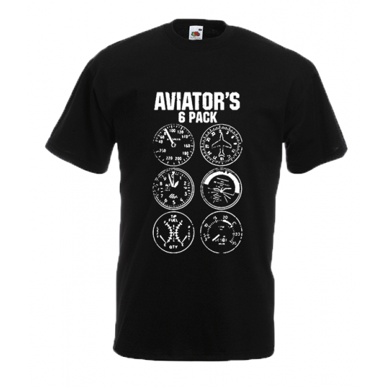 Aviator's 6Pack T-Shirt with print