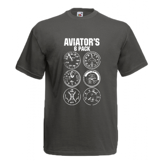 Aviator's 6Pack T-Shirt with print