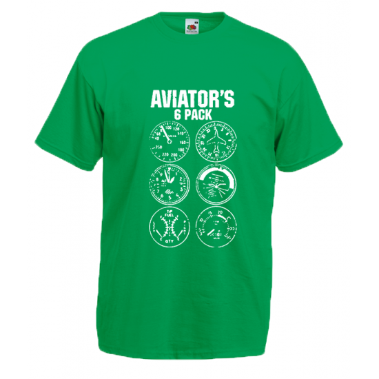Aviator's 6Pack T-Shirt with print