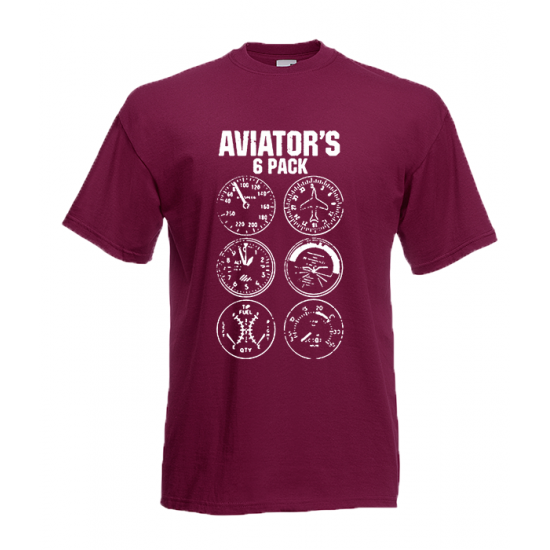 Aviator's 6Pack T-Shirt with print