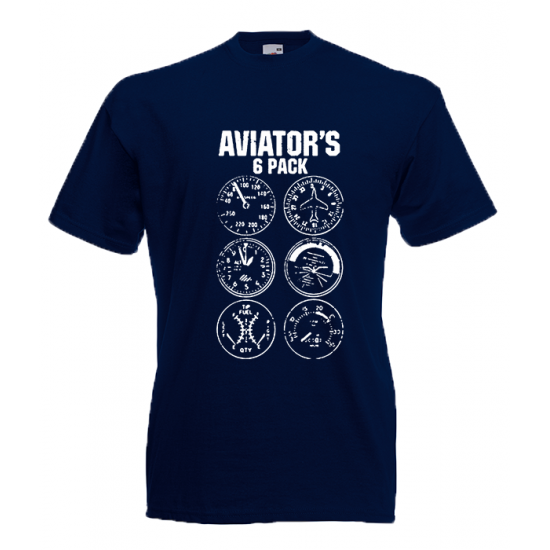 Aviator's 6Pack T-Shirt with print