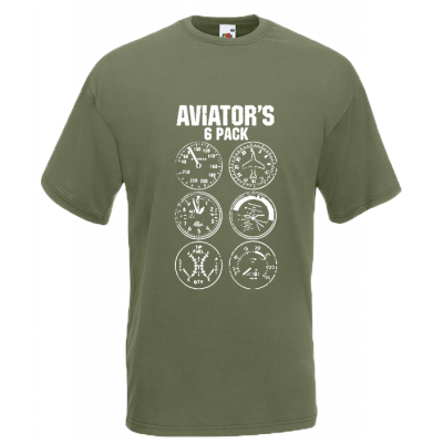 Aviator's 6Pack T-Shirt με στάμπα