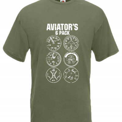 Aviator's 6Pack T-Shirt with print