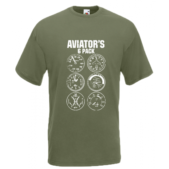 Aviator's 6Pack T-Shirt with print