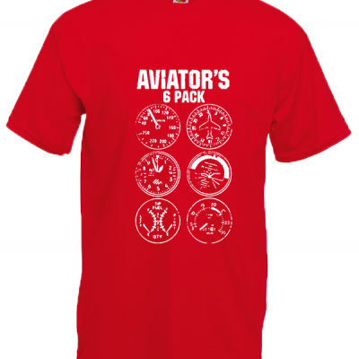 Aviator's 6Pack T-Shirt with print