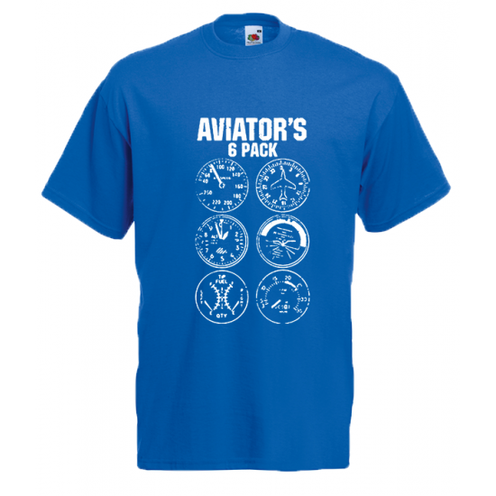 Aviator's 6Pack T-Shirt with print
