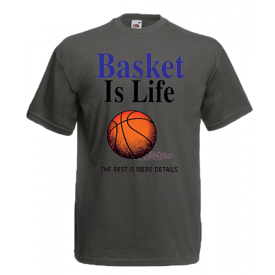Basket Is Life T-Shirt with print