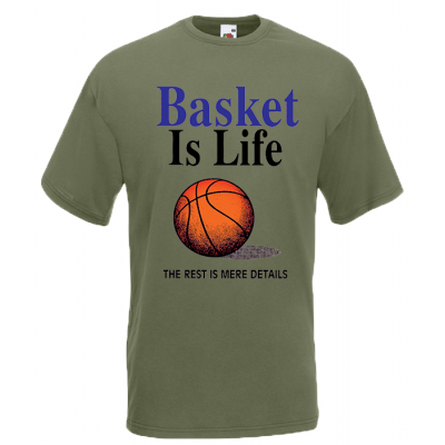 Basket Is Life T-Shirt με στάμπα