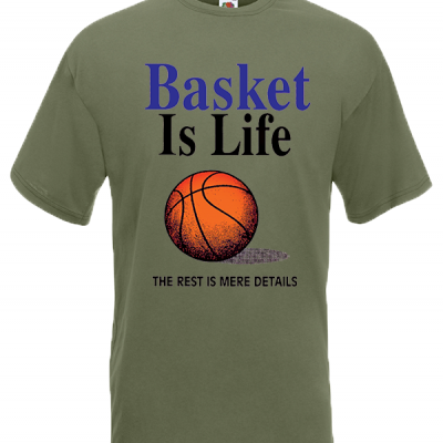 Basket Is Life T-Shirt with print