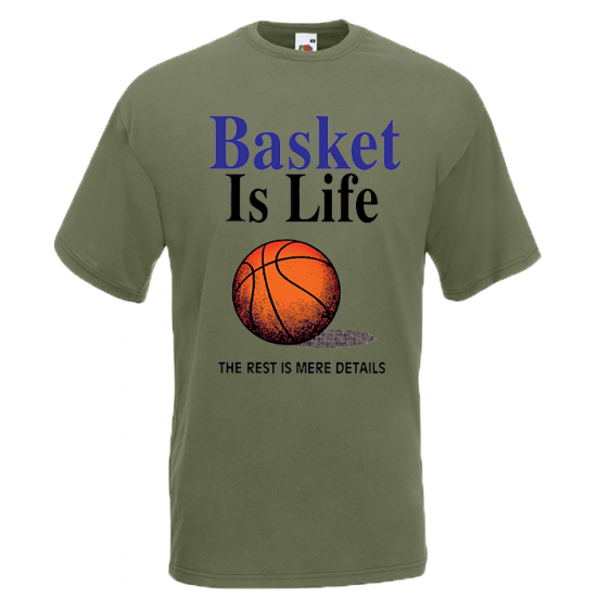 Basket Is Life T-Shirt with print