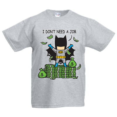 Batman Part Time Job Kids T-Shirt με στάμπα