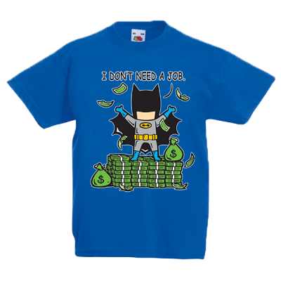 Batman Part Time Job Kids T-Shirt με στάμπα