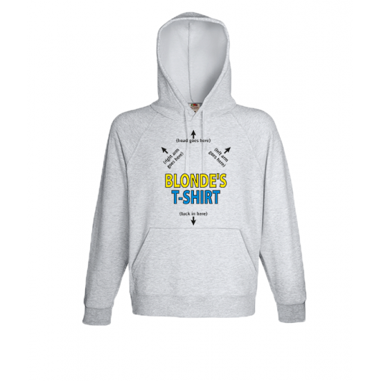 Blondes T Shirts-A6831 Hooded Sweatshirt  with print