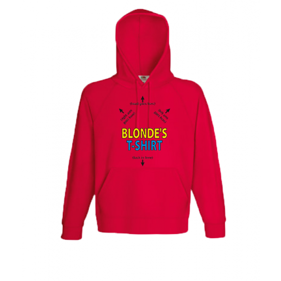 Blondes T Shirts-A6831 Hooded Sweatshirt  with print