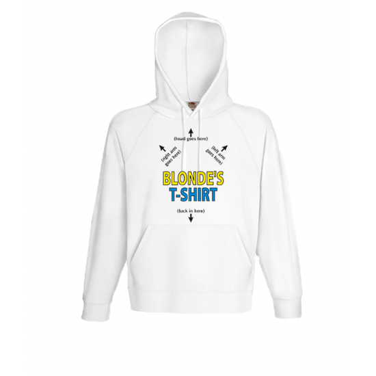 Blondes T Shirts-A6831 Hooded Sweatshirt  with print