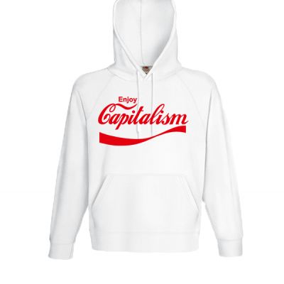 Capitalism Logo Hooded Sweatshirt  with print