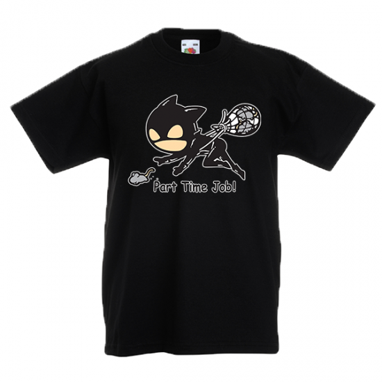 Παιδικό κοντομάνικο T-Shirt  Catwoman Part Time Job-3689