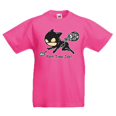 Catwoman Part Time Job Kids T-Shirt with print