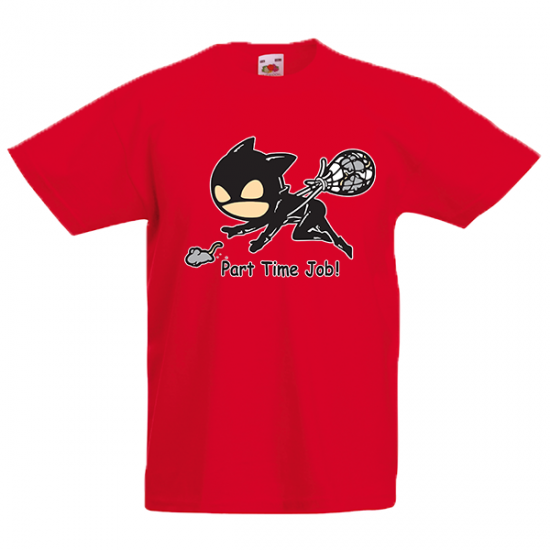 Catwoman Part Time Job-3689 T-Shirt with print