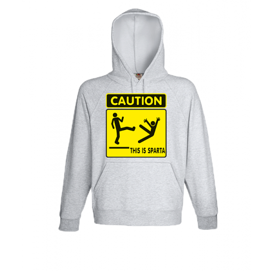 Φούτερ με στάμπα Caution This Is Spart-A1871