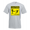 Caution This Is Sparta T-Shirt with print