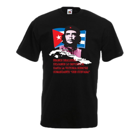 Che Guevara Flag T-Shirt with print