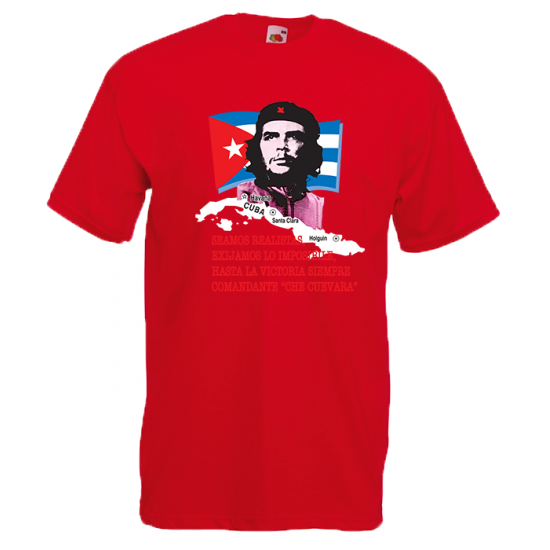 Che Guevara Flag T-Shirt with print