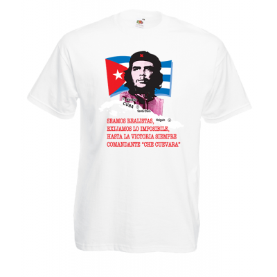 Che Guevara Flag T-shirt με στάμπα 